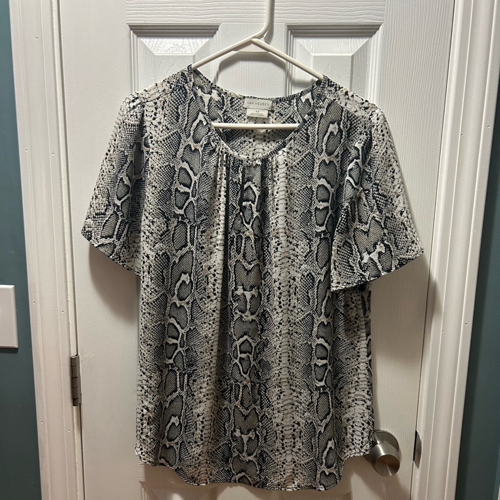 Snake Print Blouse